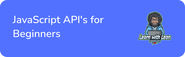 23.JavaScript API's for Beginners