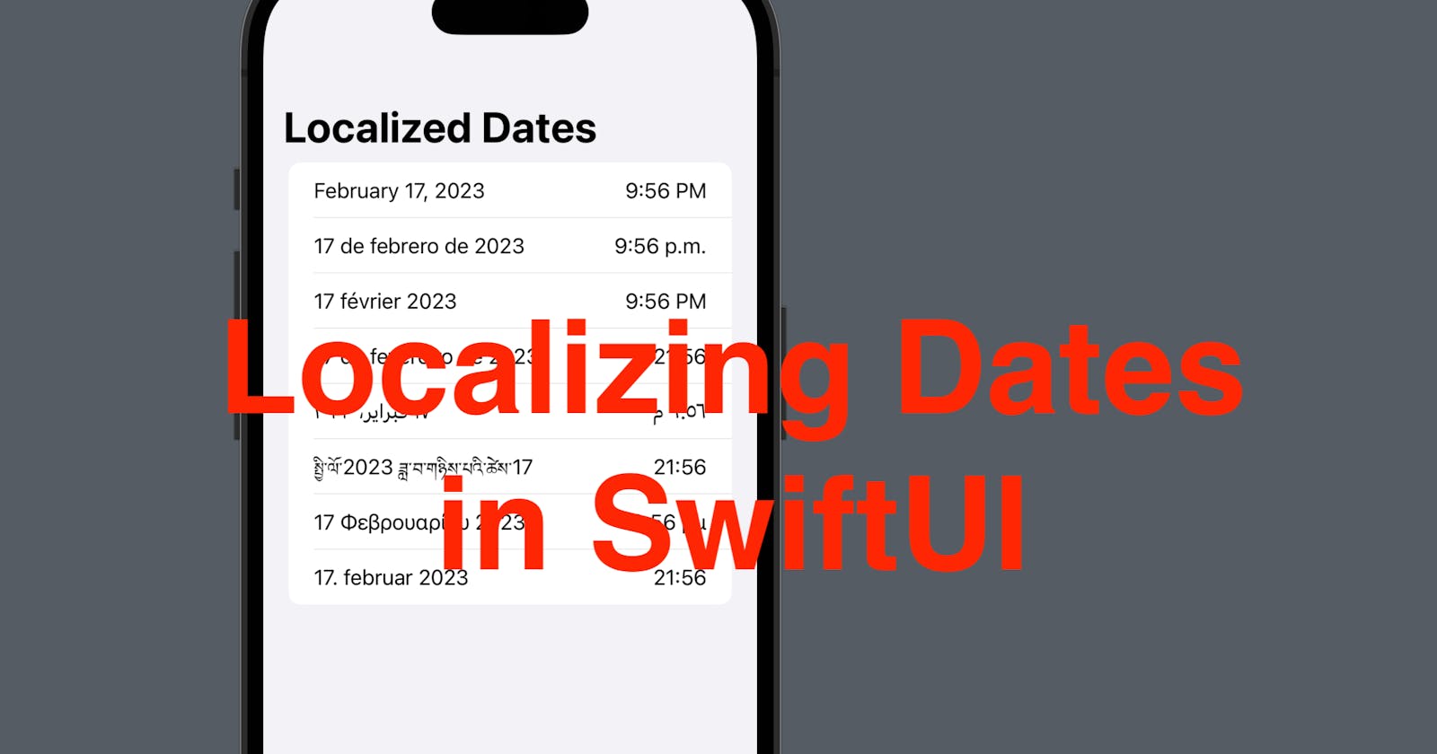 Localizing Date & Time in SwiftUI
