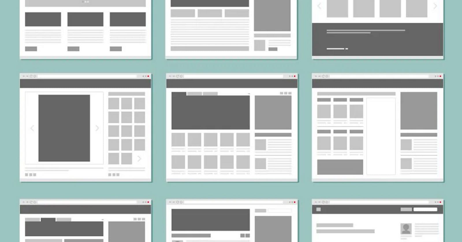 Web design templates for your website