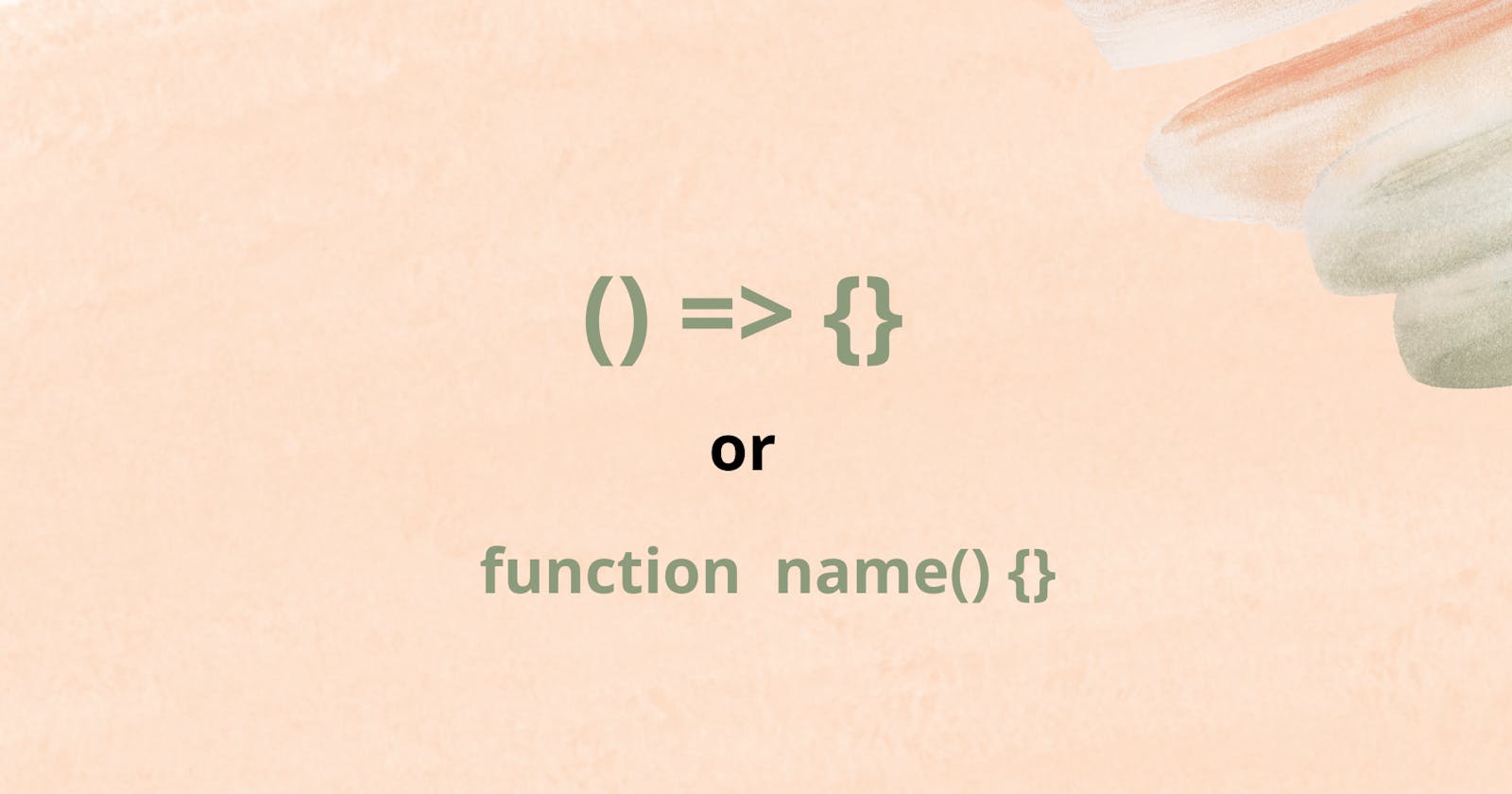 Why do we need an arrow function?