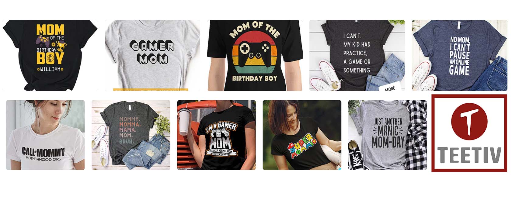Gamer Mom shirts Teetiv