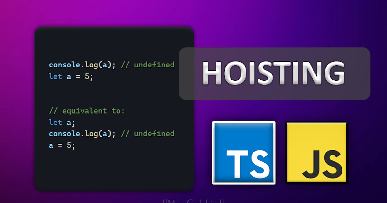 Hoisting in JavaScript and TypeScript - Simple & Code Example