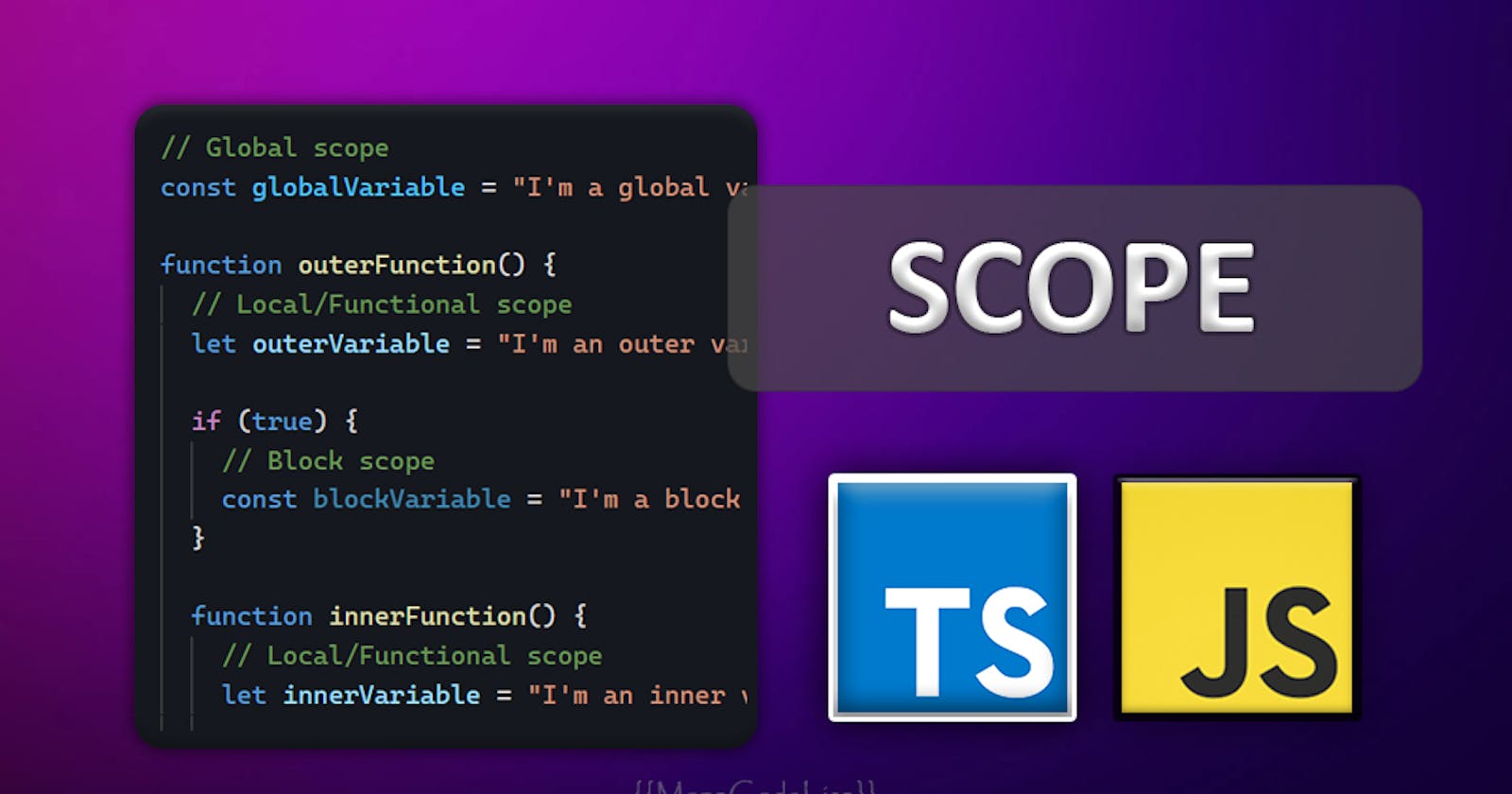 Scope in JavaScript and TypeScript - Simple & Code Examples