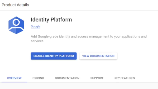 Google Cloud Identity Platform must be enabled to make Bitwarden Enterprise SSO work.