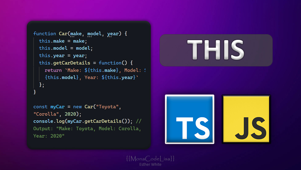 What is 'THIS' keyword in JavaScript and TypeScript - Simple & Code Examples