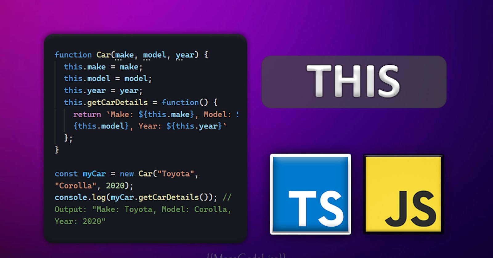 What is 'THIS' keyword in JavaScript and TypeScript - Simple & Code Examples