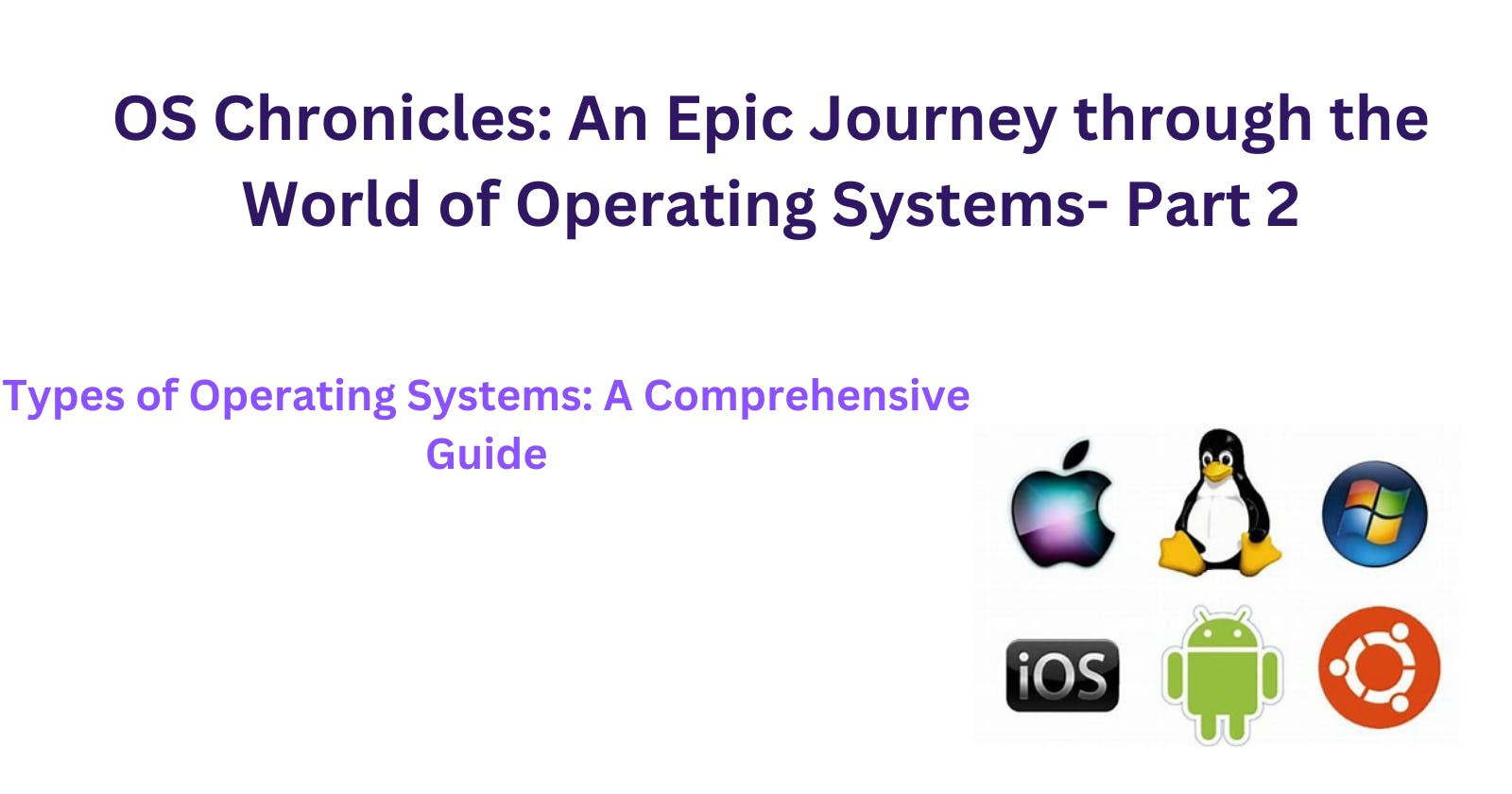Types of Operating Systems: A Comprehensive Guide