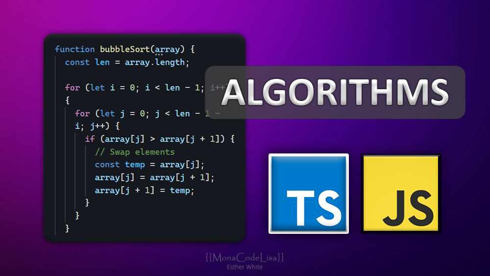 Algorithms in JavaScript & TypeScript - Simple & Code Examples