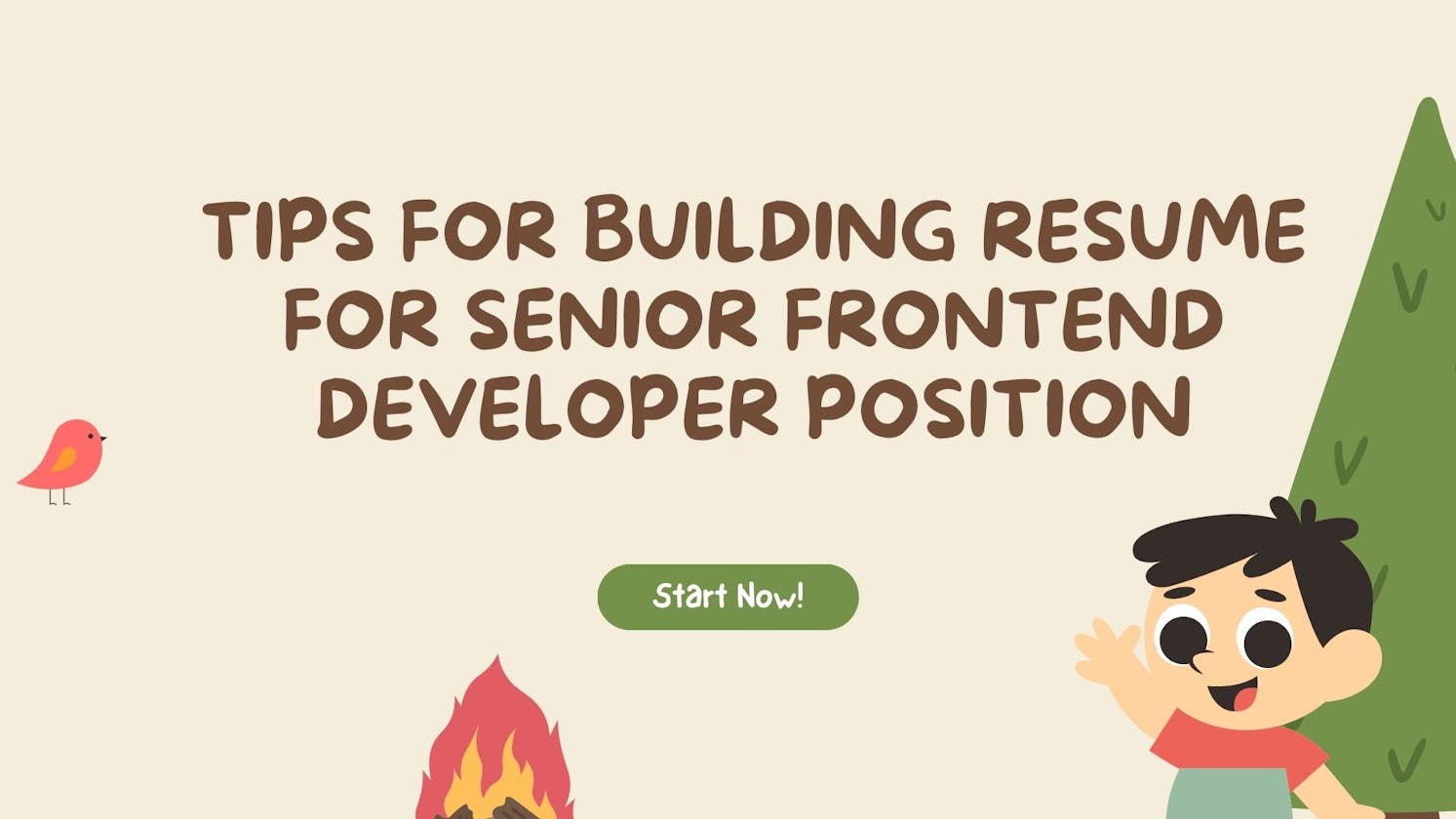 Tips for building resume for senior frontend developer position