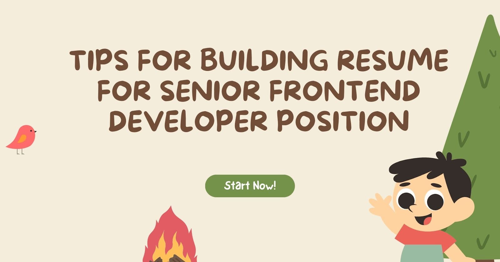 Tips for building resume for senior frontend developer position