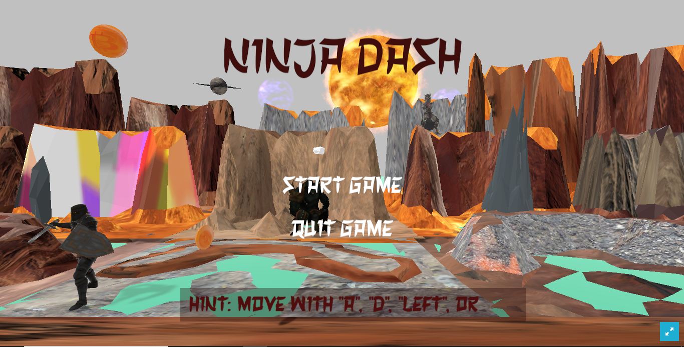 Ninja Dash: Main Menu