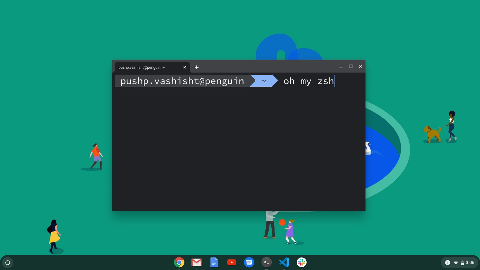 How to setup & install oh my zsh on Chrome OS