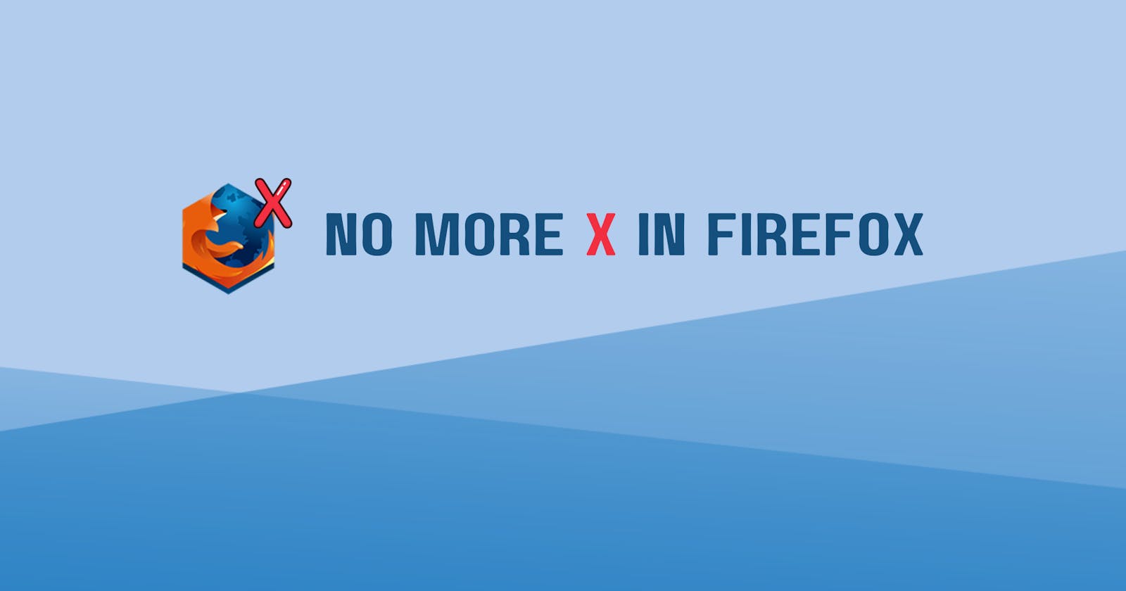 How to remove the x from Firefox tabs