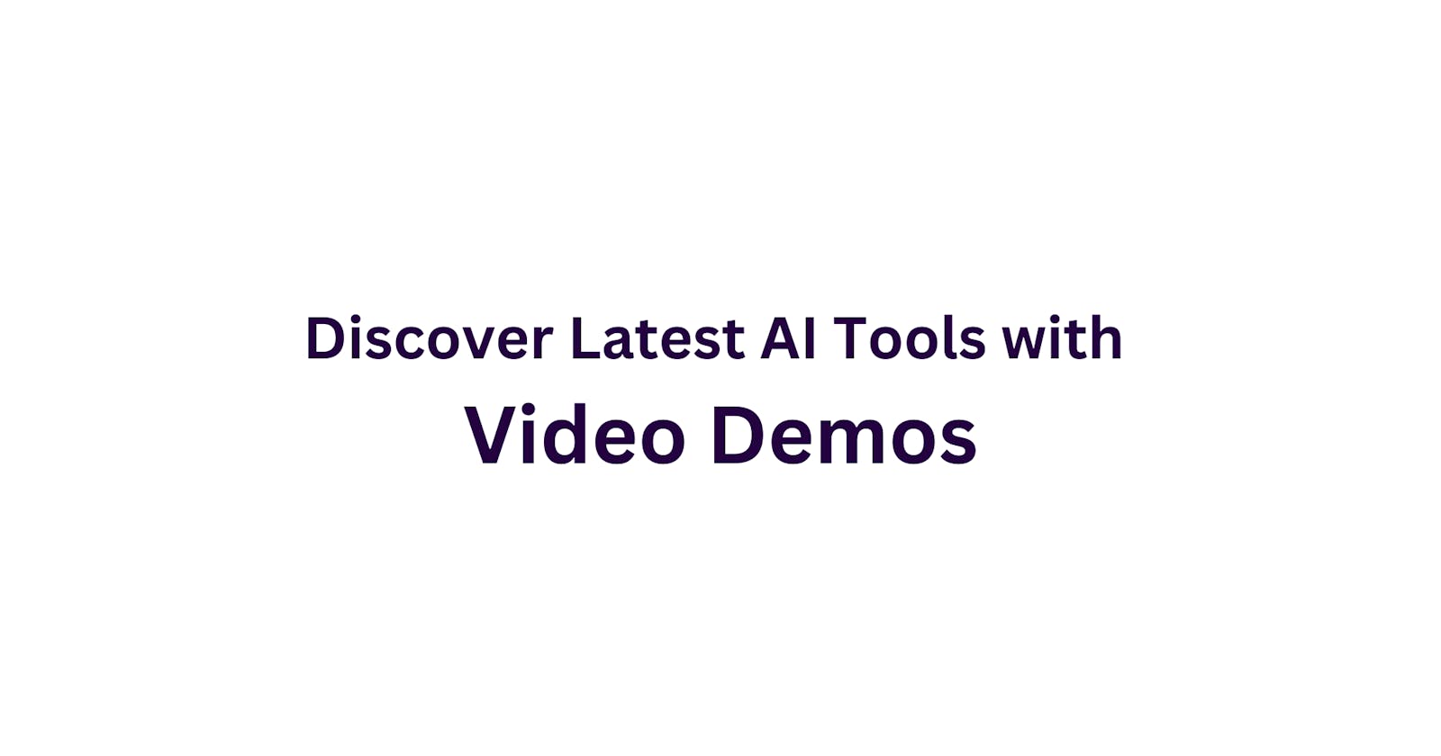 Explore Over 20+ AI Tools with Video Demos on AIDemos.com.
