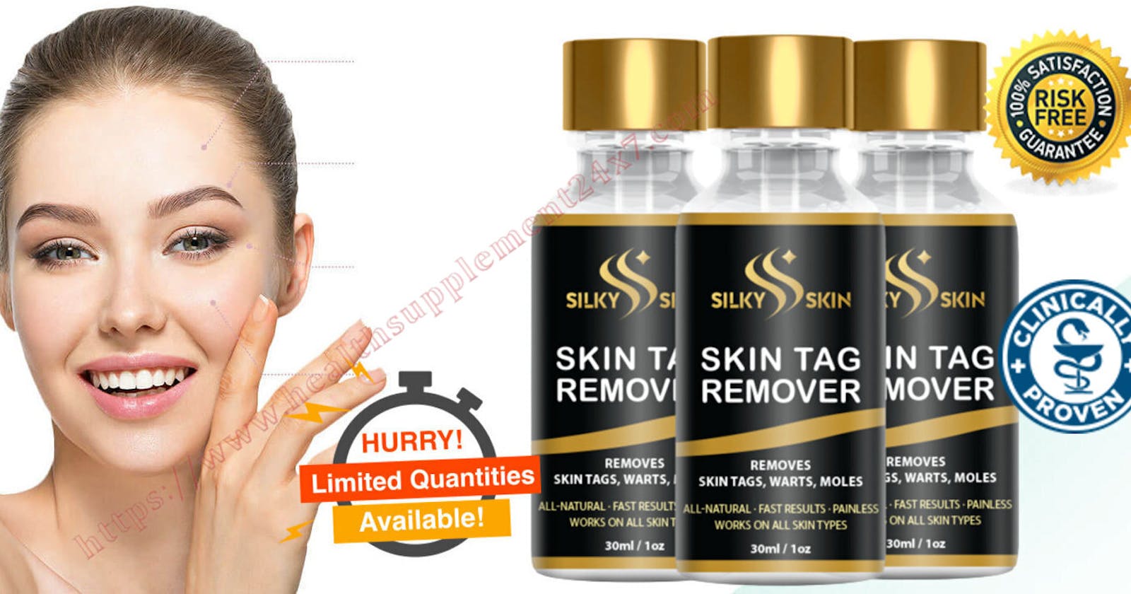 Silky Skin Tag Remover Serum Lets Rid All Types Of Skin Tags Moles Warts Within Few Weeks Guaranteed(REAL OR HOAX)
