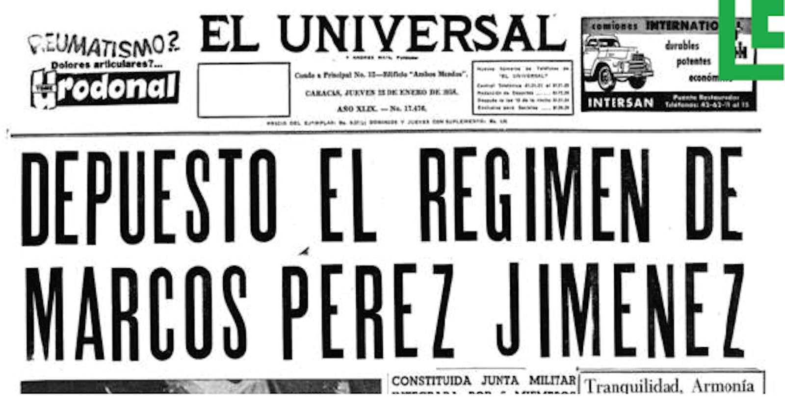 Actividad realizada: “Mirar al pasado. 60 años de la caída de Marcos Pérez Jiménez”