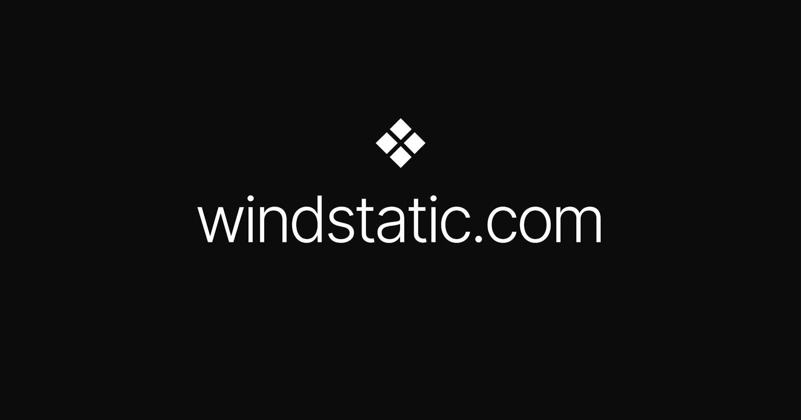 Show DEV: Windstatic - 160 Free elements and layout with Tailwind CSS and Alpine.js