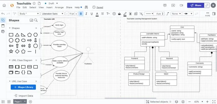 Lucidchart User Interface