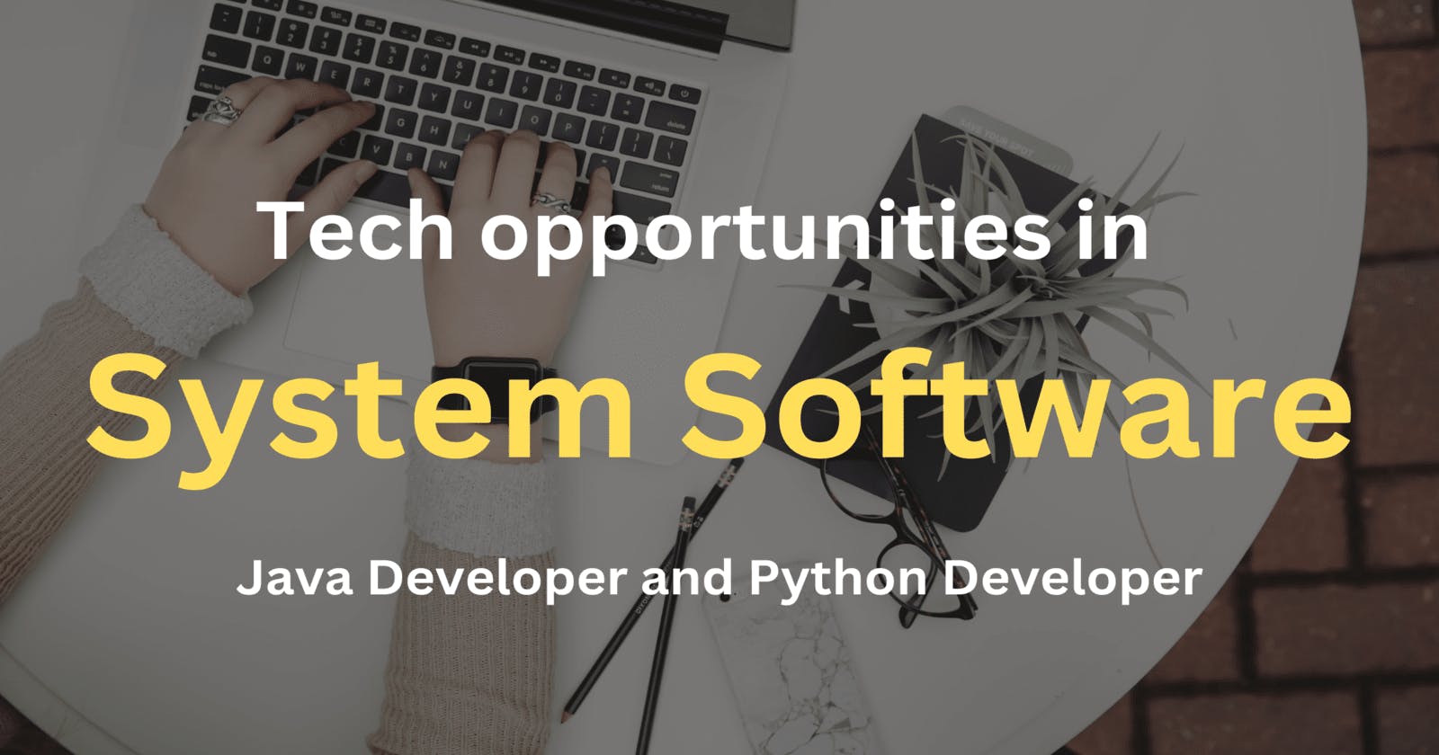 Tech opportunities in System Software Java Developer and Python Developer