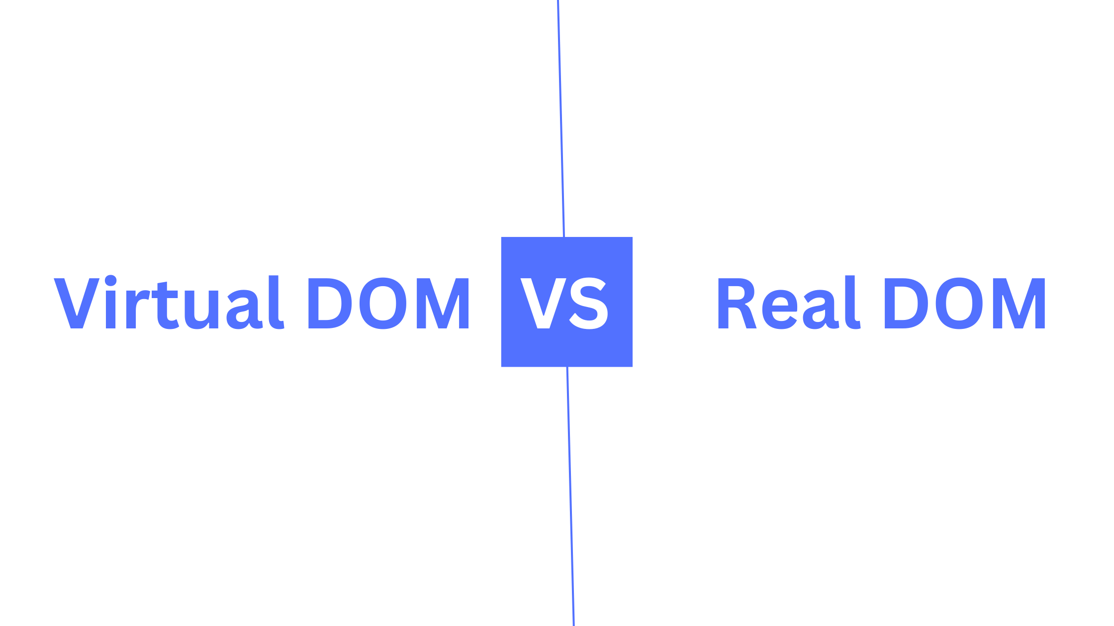 Difference between virtual and real DOM