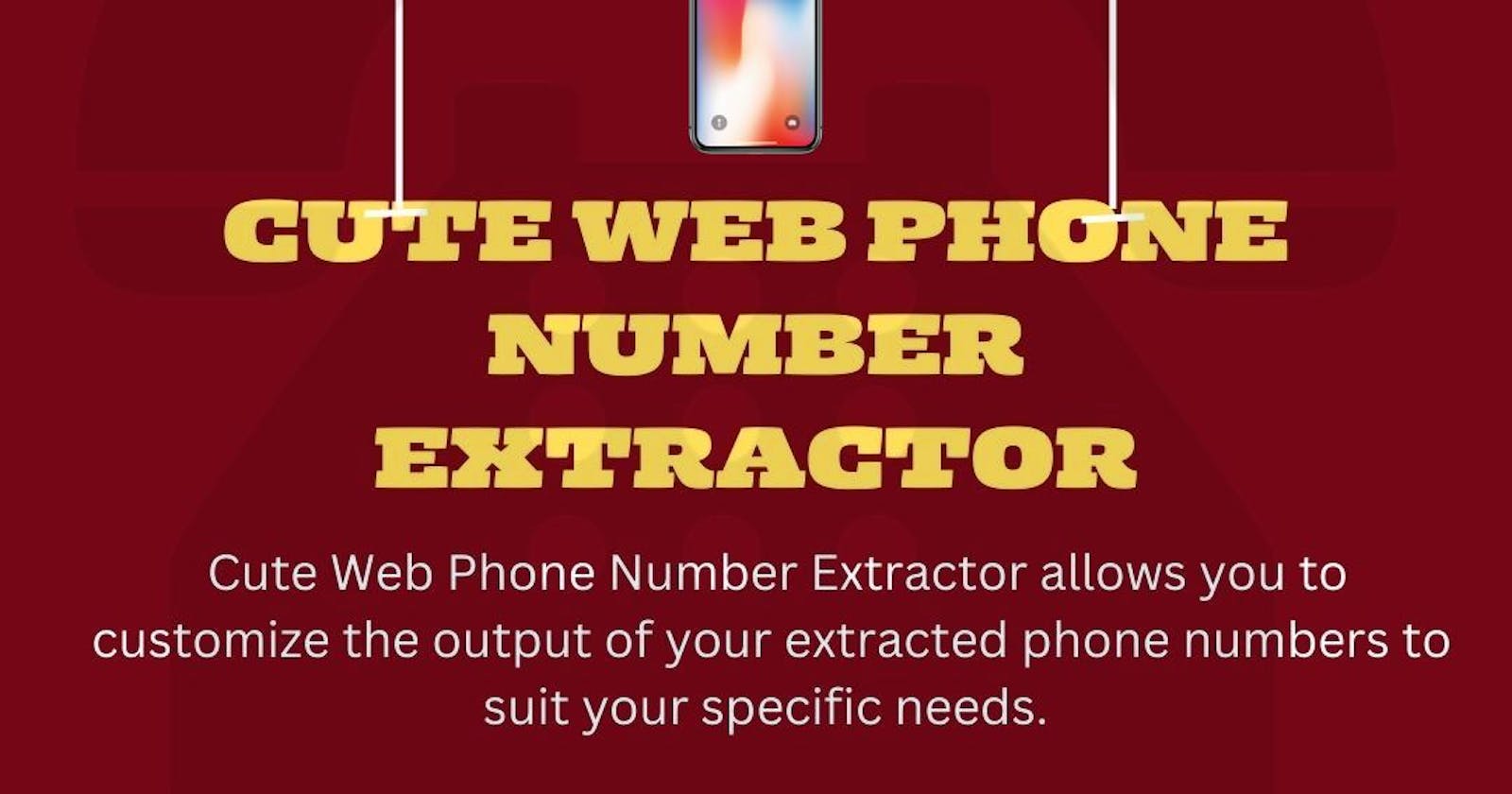 How To Extract Mobile Numbers From Websites?