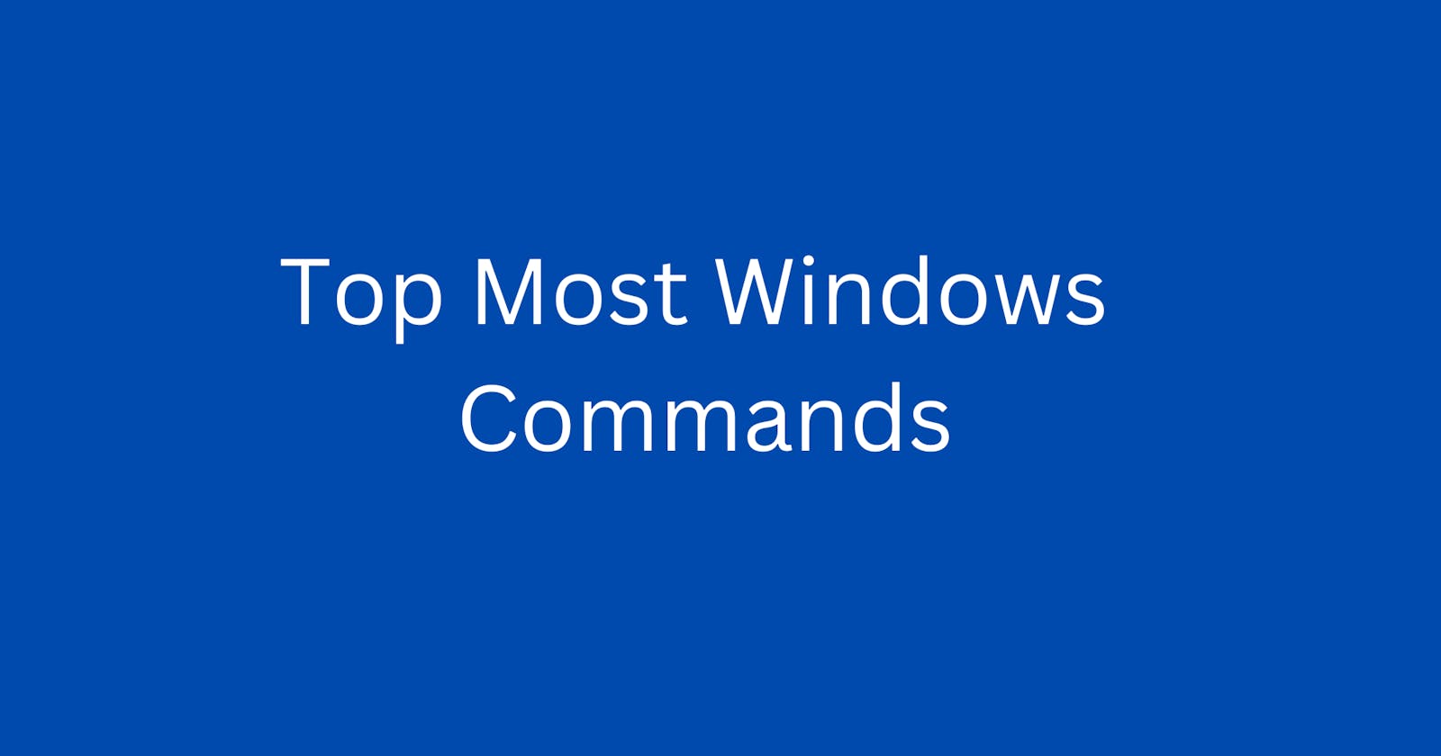 Top Most Window Commands