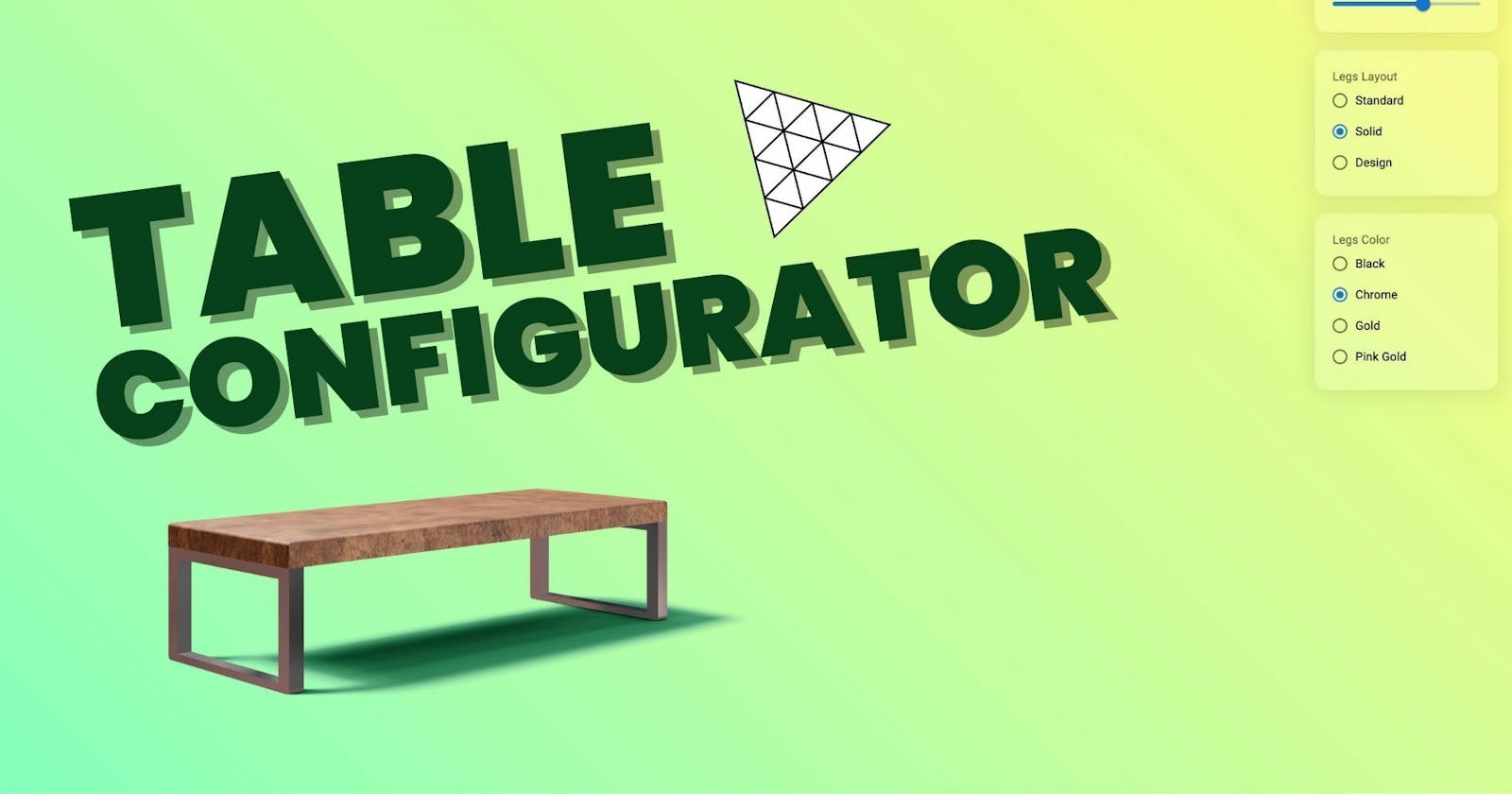 Creating a 3D Table Configurator with React Three Fiber