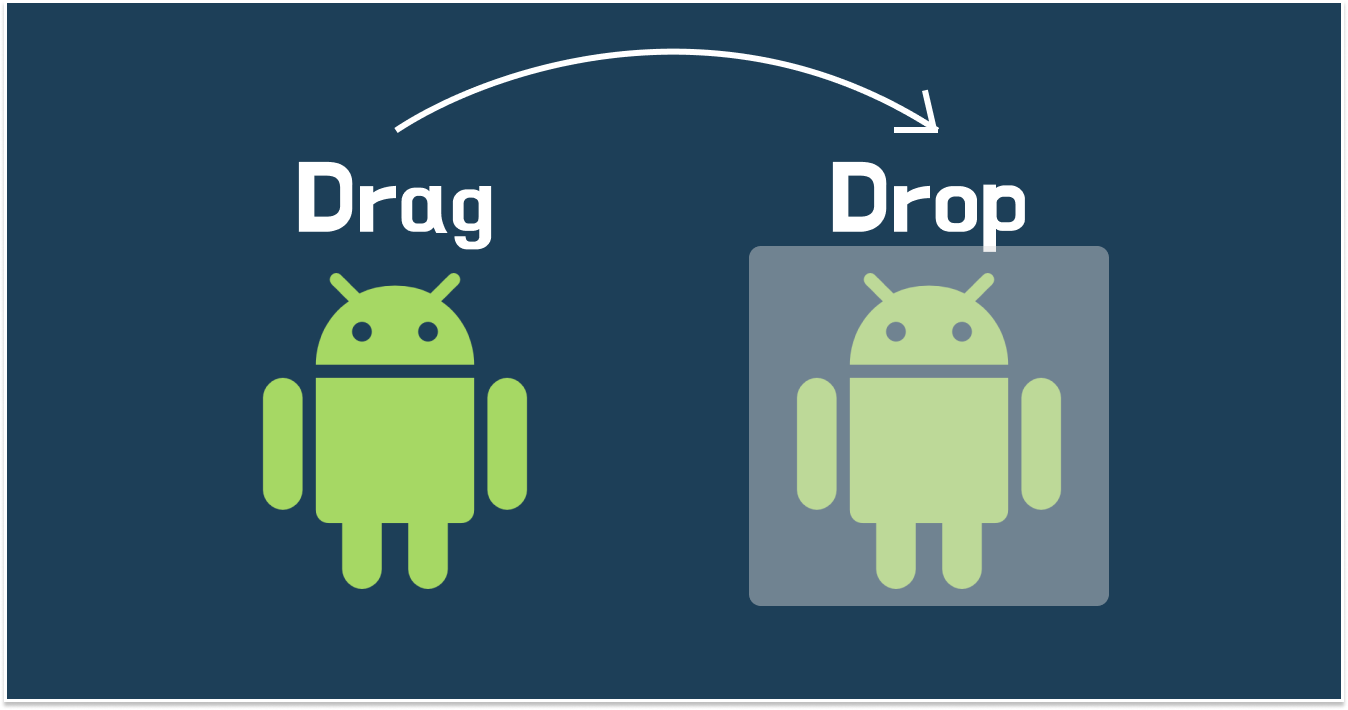 How to drag and drop object in android