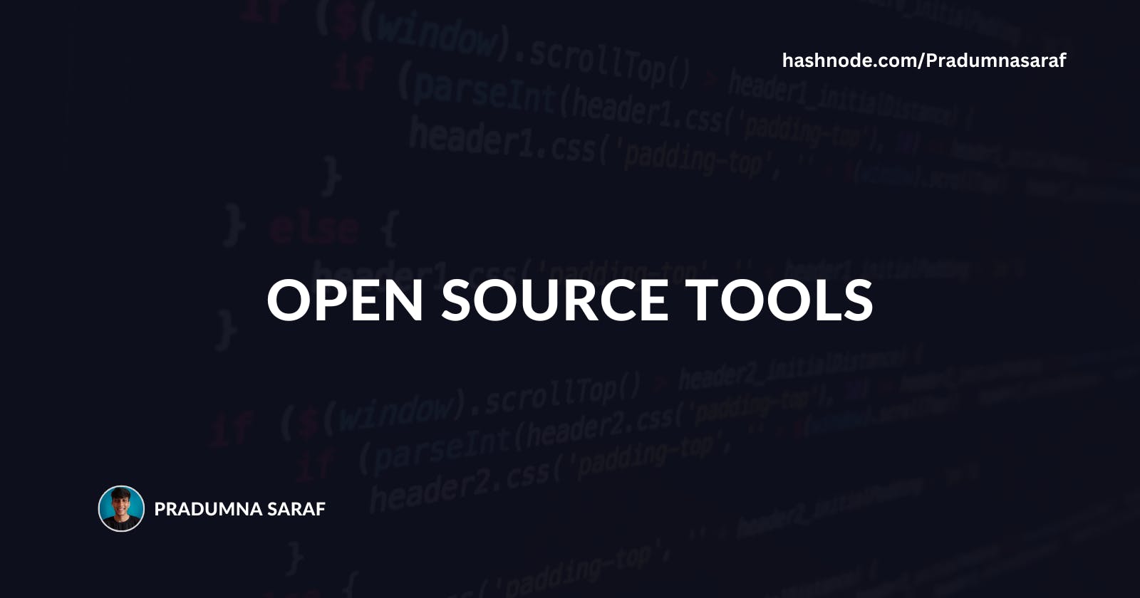 Open Source tools
