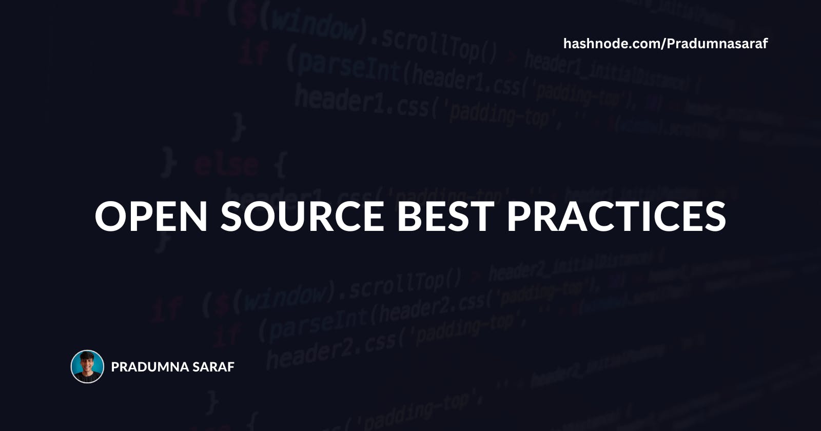 Open Source best practices