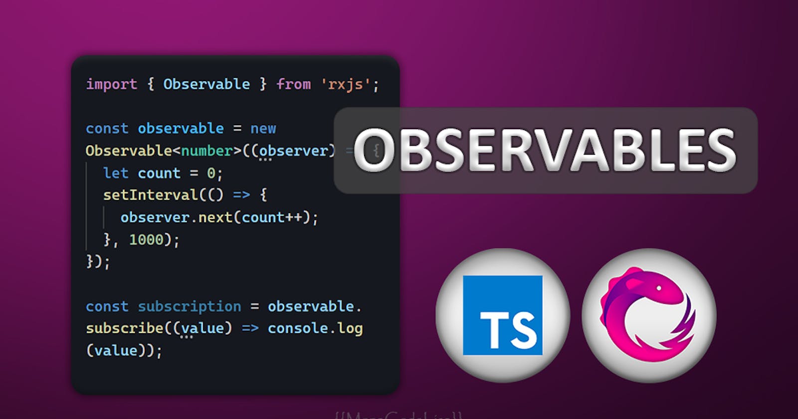 What is an 'Observable' in Reactive Programming / RxJS - Simple & Code Example