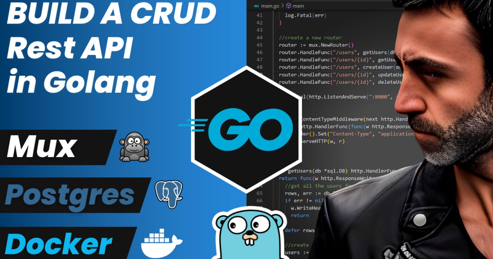 Build a CRUD Rest API in Go using Mux, Postgres, Docker and Docker Compose
