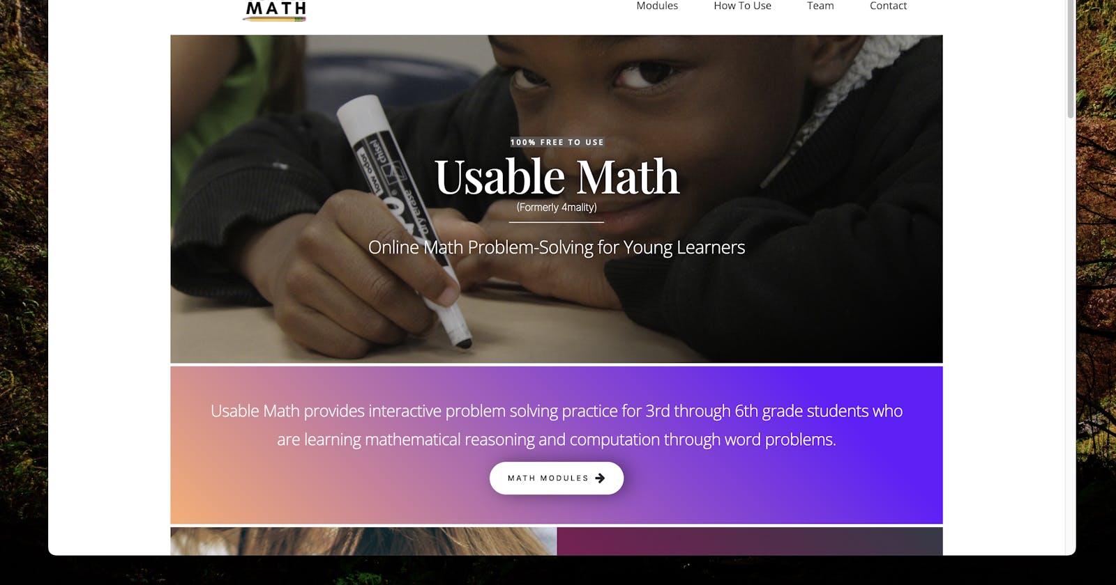 Usable Math: Collaboration in Math Problem Solving