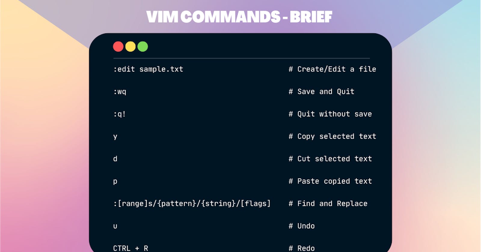 Vim — A Quick Beginner’s Guide
