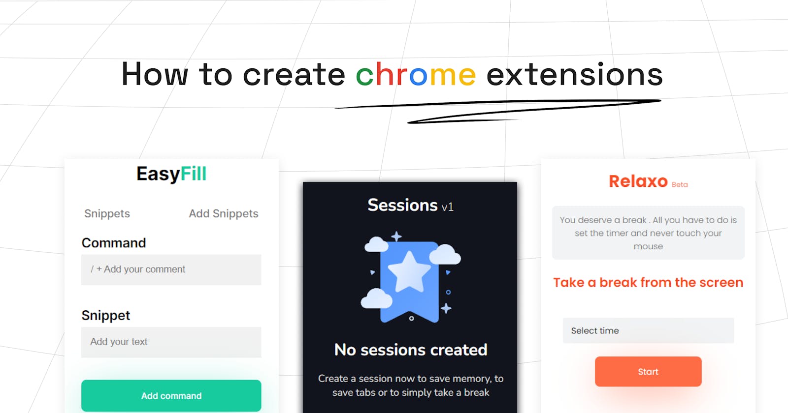 How to create chrome extensions