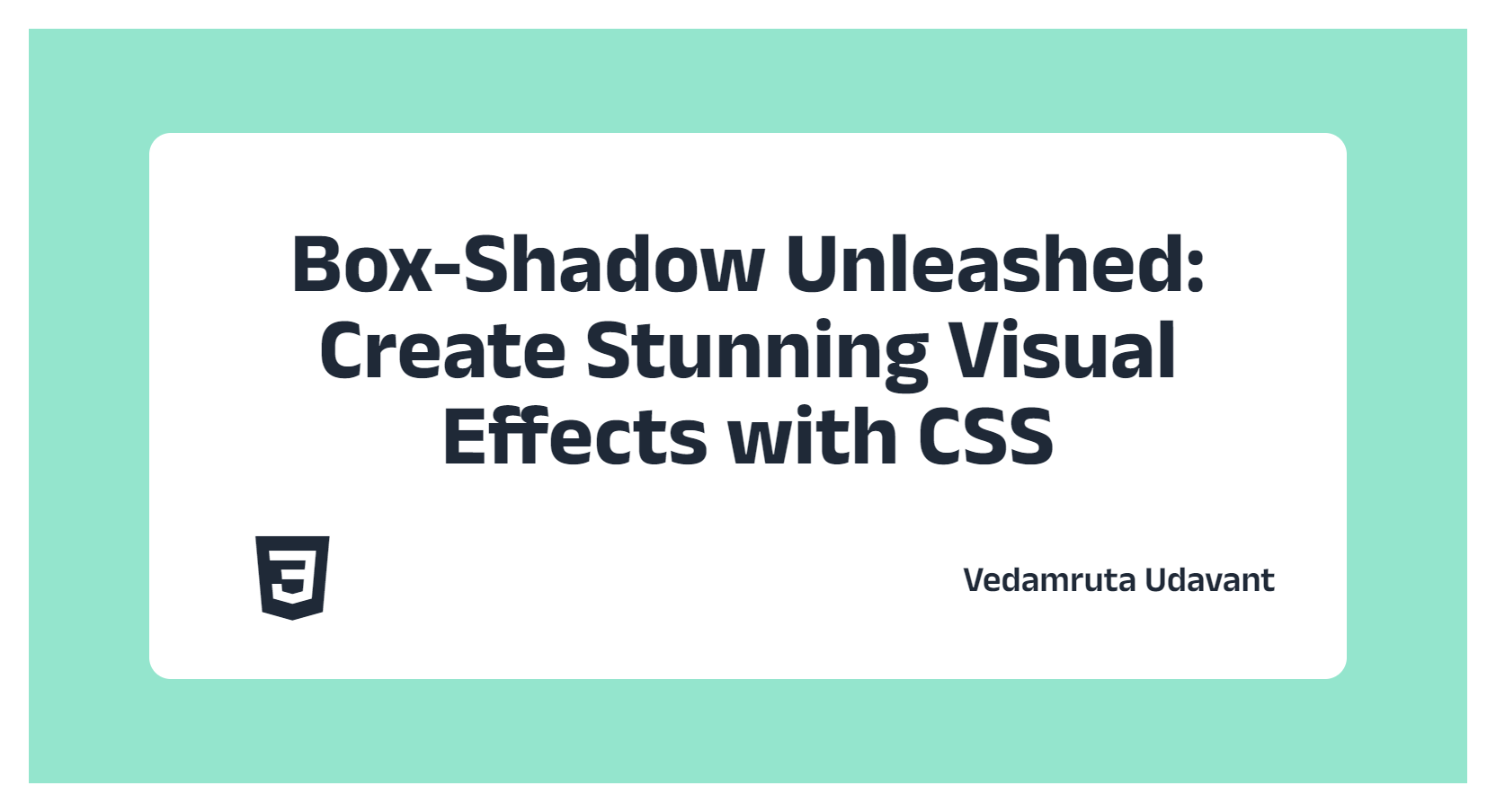 Box-Shadow Unleashed: Create Stunning Visual Effects with CSS