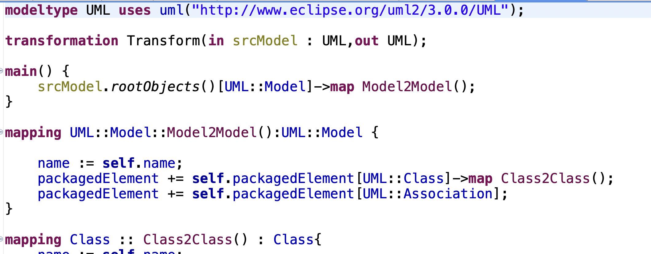 Model transformation of conceptual data models to logical data models using QVT-Operational Language