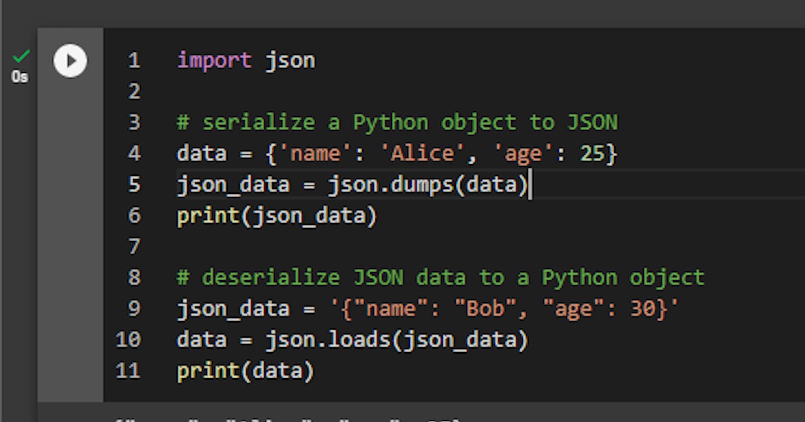 Use the json module to easily serialize and deserialize JSON data in Python.