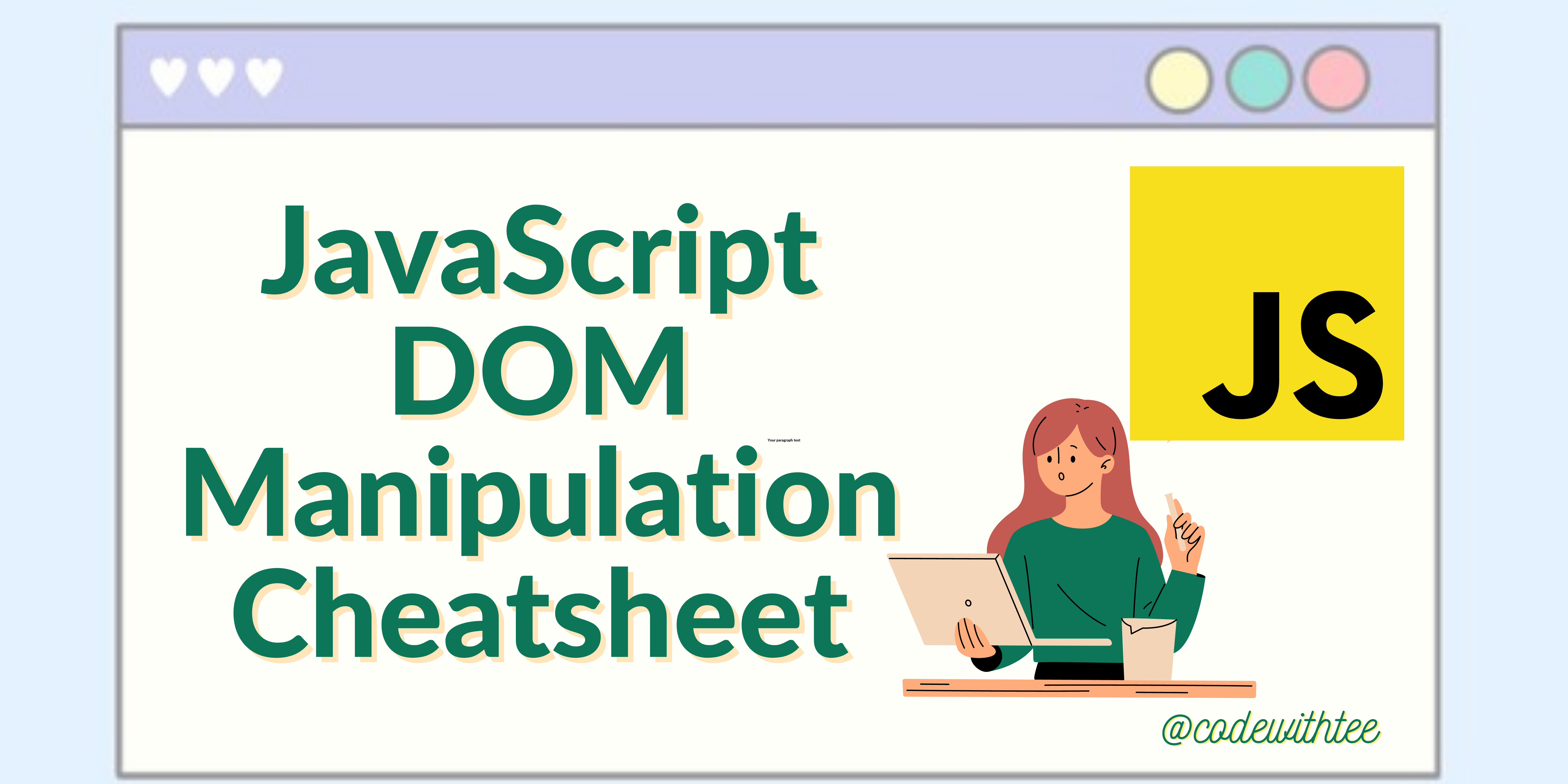 JavaScript DOM Manipulation Cheatsheet