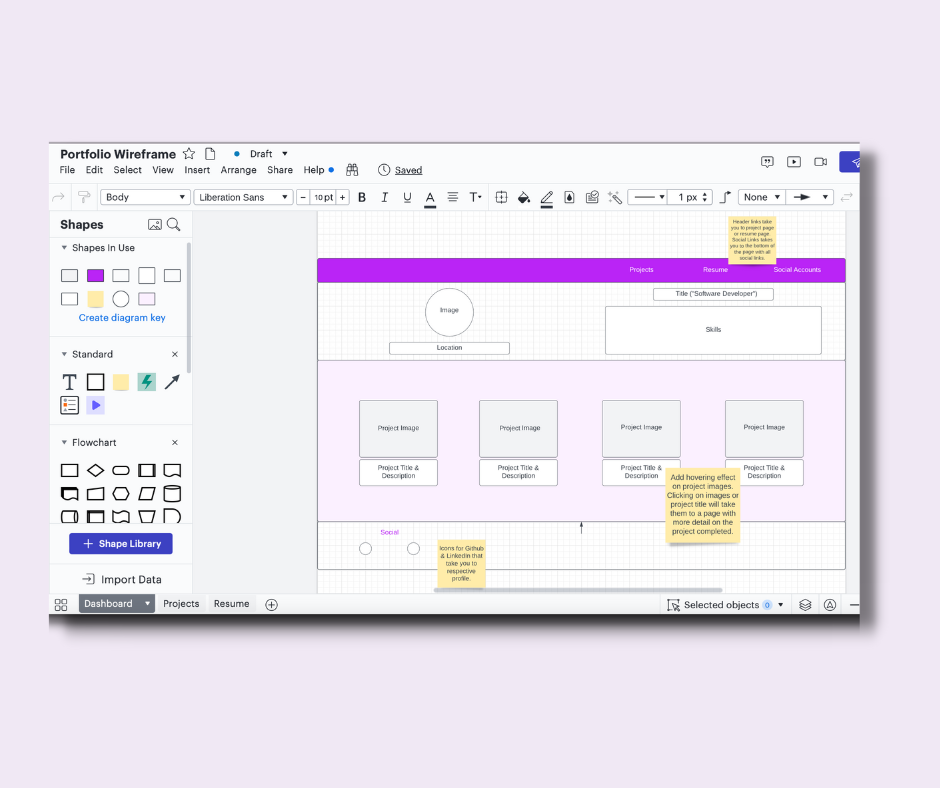 My First Wireframe: Using Lucidchart