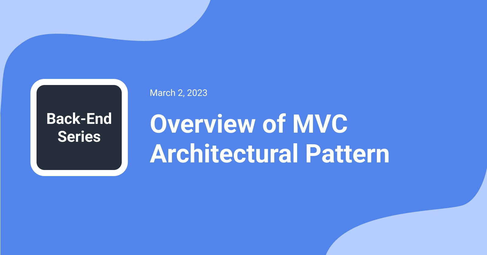Overview of MVC Architectural Pattern