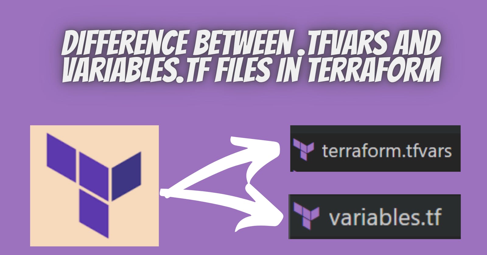 Difference between .tfvars and variables.tf files in Terraform