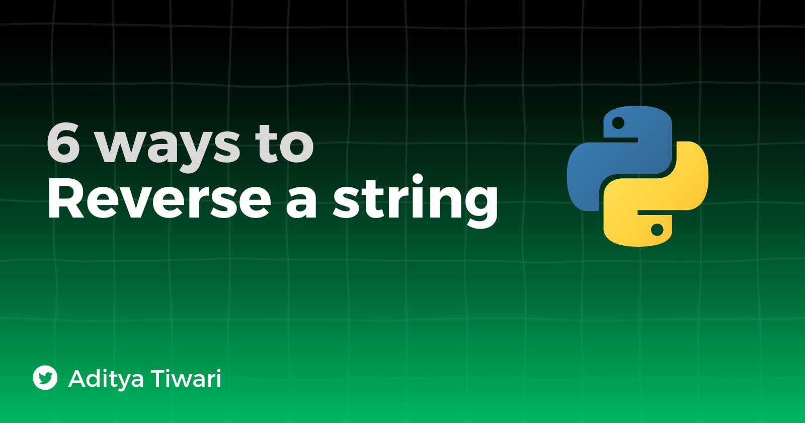6 different ways to reverse a string in Python