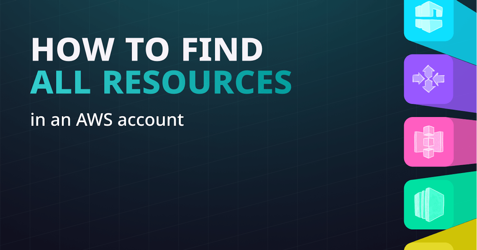 How to find all resources in an AWS account