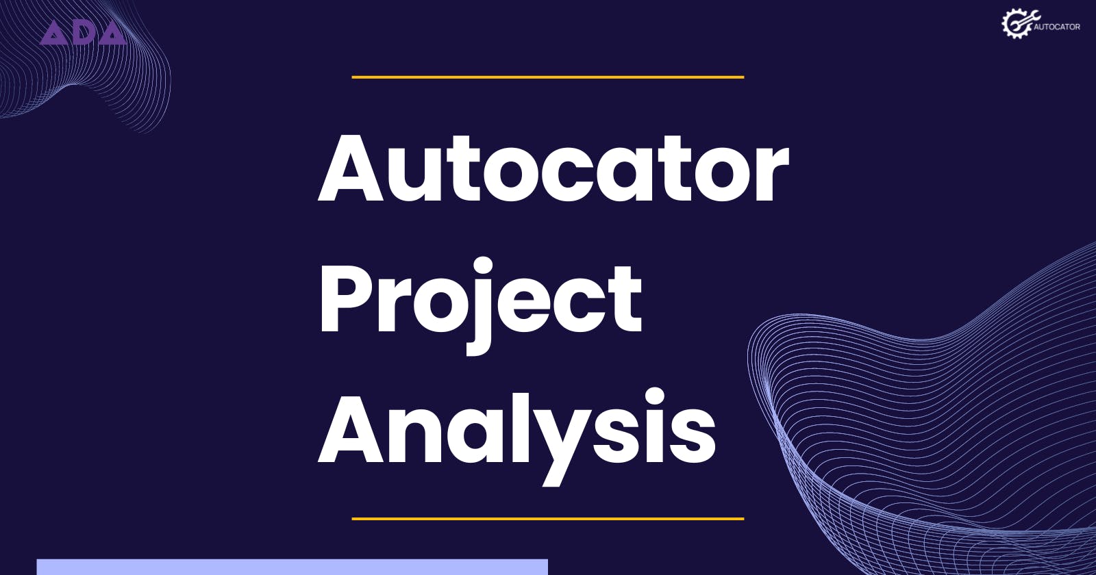 Autocator Web App — My Project Analysis