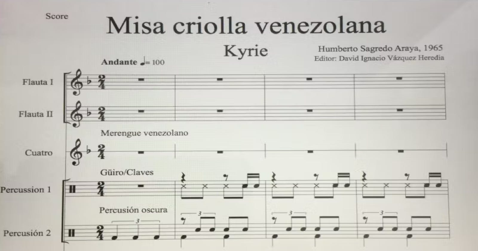 Sagredo Araya: analogías con la música popular y contextualización de la Misa Criolla Venezolana*