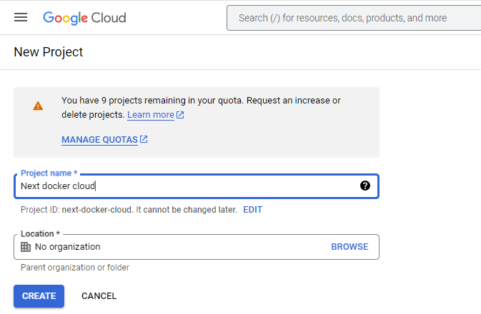 How to deploy Next.js application on google cloud using docker