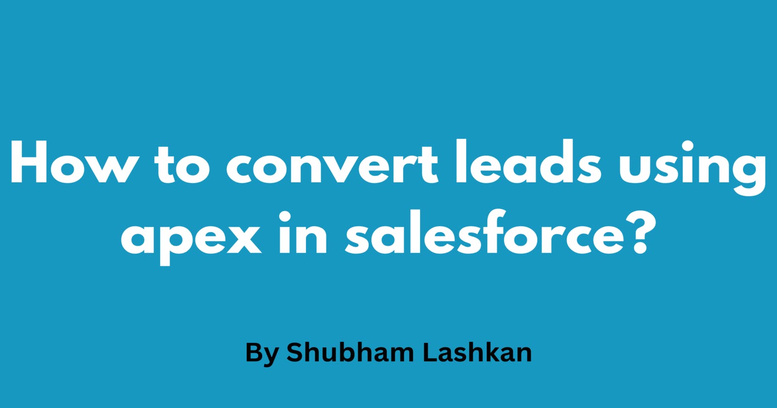 How to convert leads using apex in salesforce?