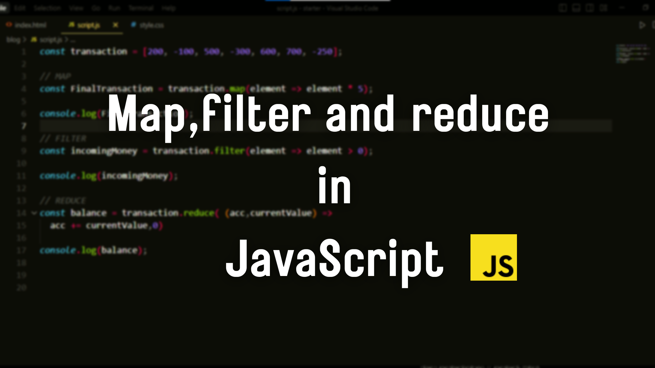 Map, Filter And Reduce Array Methods In JavaScript