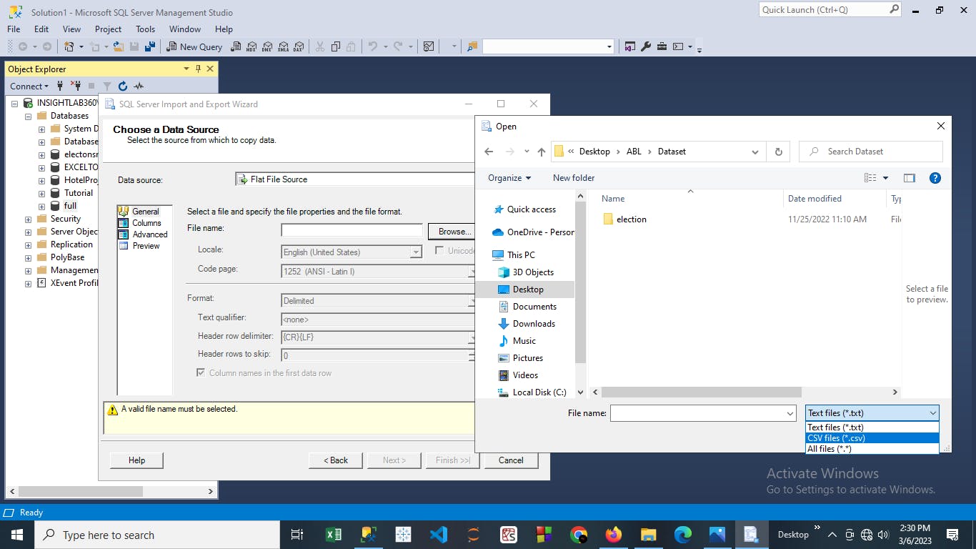 HOW TO IMPORT CSV FILE IN SQL SERVER MANAGEMENT STUDIO